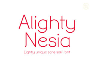 Alighty Nesia: The Sleek Typeface for Modern Branding
