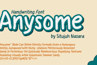 Anysome: A Script Handwritten Font for Small Business Branding