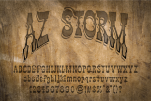 AZ Storm: A Retro Slab Serif Font for Makers
