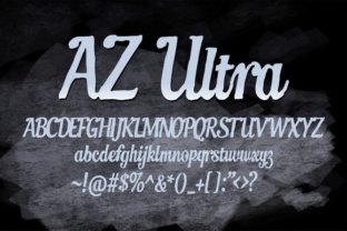 AZ Ultra Font Review: The Ultimate Worn Italic Headline