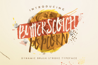 Butterscotch Popcorn Font for Handmade Brands