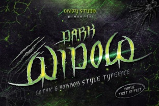 Dark Widow Font: A Horror Blackletter for Bold Branding