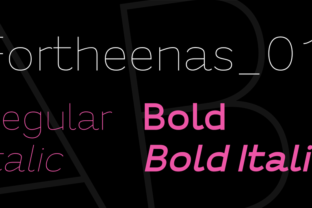 Fortheenas 01: A Modern Sans Serif Font for Branding