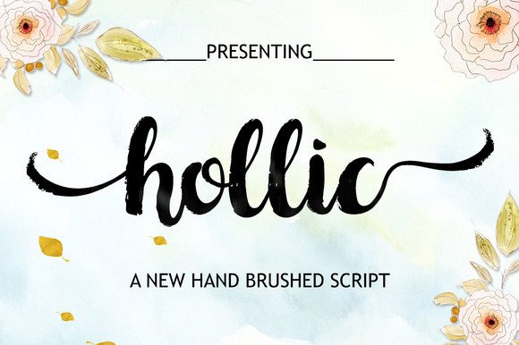Hollic: A Classy Script Typeface for Digital Branding