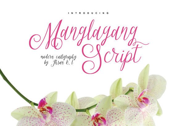 Manglayang Font: A Romantic Script for Handmade Brands