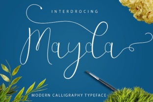 Mayda: A Handwritten Script Font for Editorial Elegance