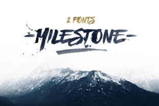 Milestone: A Rough Brush Font for Bold Branding