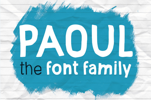 Paoul Typeface: Bold Hand-Drawn Style for Web Headers
