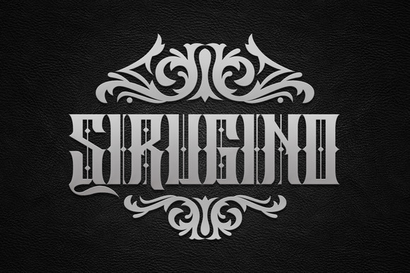 Sirugino: A Bold Blackletter Font for Modern Campaigns