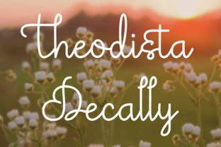Theodista Decally: A Script Handwritten Font for Small Business Branding